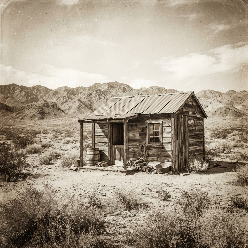 A weathered early-1900s desert cottage like Wyatt Earp's winter home